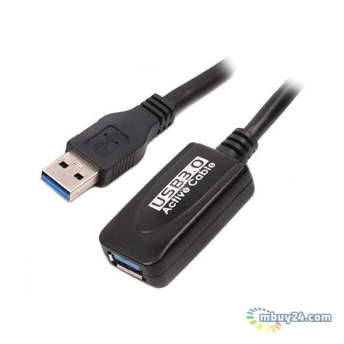 Активний подовжувач Viewcon VE057 USB3.0(AM)-USB3.0(AF) 5м чорний блістер фото №1
