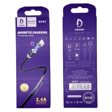 Дата кабель USB 2.0 AM to USB-C magnetic black Denmen (DN-D09T-BK) фото №3