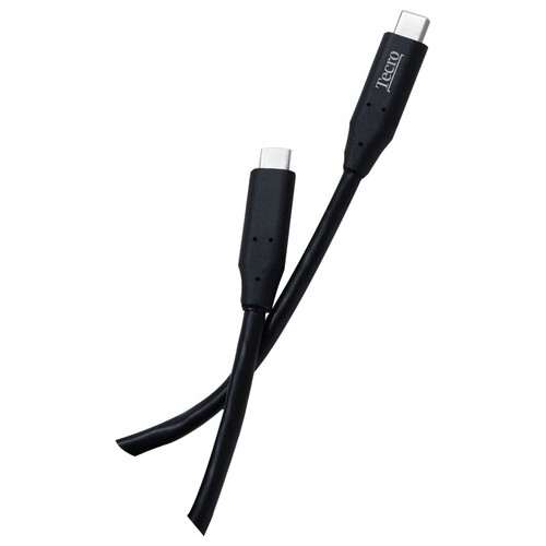 Кабель Tecro (TCC-3.0-0100BK) USB-USB Type-C, 1 м, чорний фото №1