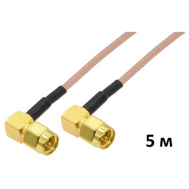 Антенний кабель 4Hawks RP-SMA to RP-SMA cable R/A black H155 5м 1 шт (C1-B-5) фото №3