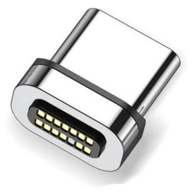 Конектор магнітний для кабелю Elough 13 Contact 3 A, USB Type C фото №1