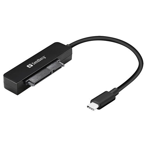 Переходник USB 3.1 Type-С Gen.2 --> SATA III (F), чорний Sandberg (136-37) фото №1