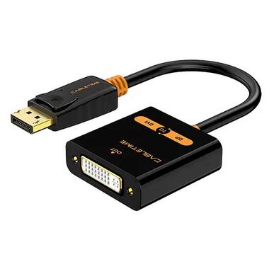 Адаптер Сabletime DisplayPort - DVI (M/F) 0.2 м Black (CP24B) фото №1