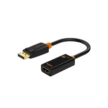 Адаптер Сabletime DisplayPort - HDMI (M/F), 0.2 м, Black (CP21B) фото №1