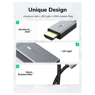 Кабель мультимедийный miniDisplayPort M to HDMI M 1.8m Cabletime (CA914586) фото №5