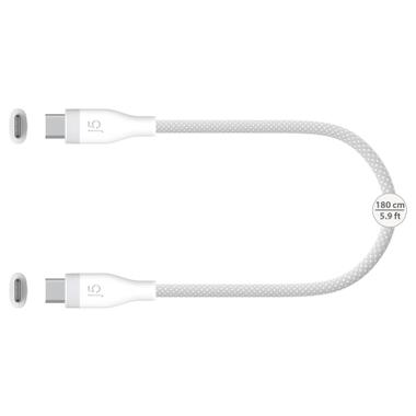 Дата кабель USB-C to USB-C 1.8m 60W (20V/3A) premium J5create (JUCX18L18W-N) фото №2