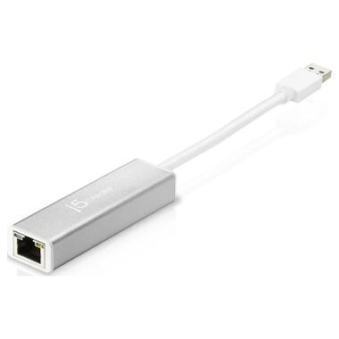 Переходник USB 3.0 AM to RJ45 Ethernet 1000Mbps black J5create (JUE130-N) фото №2
