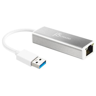 Переходник USB 3.0 AM to RJ45 Ethernet 1000Mbps black J5create (JUE130-N) фото №1