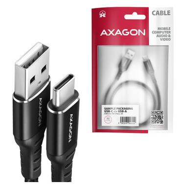 Дата кабель USB 2.0 AM to USB-C 1.0m black AXAGON (BUCM-AM10AB) фото №2