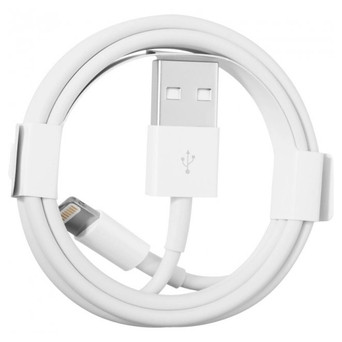 Кабель Foxconn для Apple/Iphone/Ipad Usb to Lightining 3 А БЕЗ КОРОБКИ 1 м White фото №3