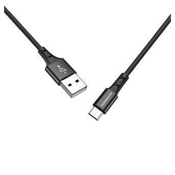 Кабель Micro USB Tornado TX16 (1m / 2.4A) Black фото №1