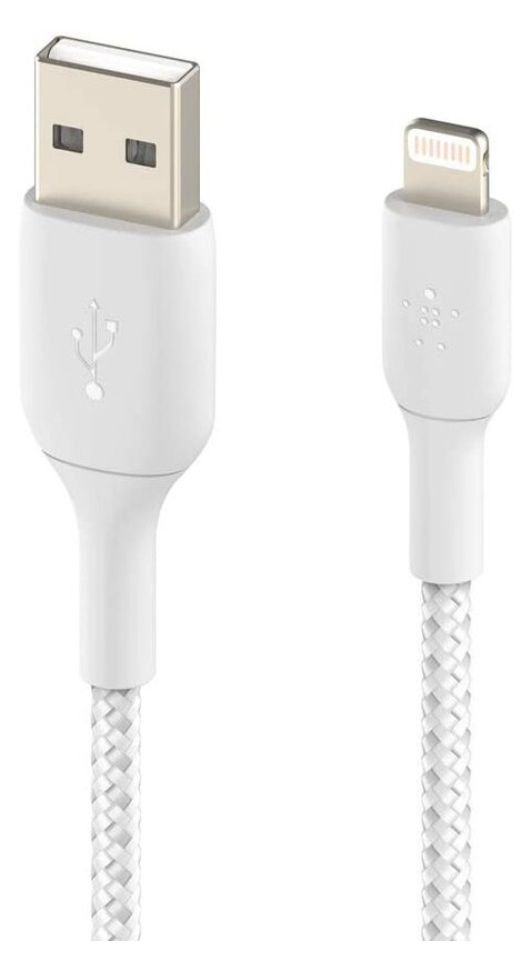Дата кабель Belkin USB-A - Lightning 1 м, white (CAA002BT1MWH) фото №3