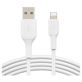 Дата кабель Belkin USB-A - Lightning, PVC 2 м white (CAA001BT2MWH) фото №1
