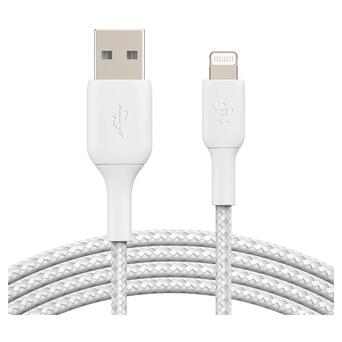 Дата кабель Belkin USB-A - Lightning 2 м, white (CAA002BT2MWH) фото №1