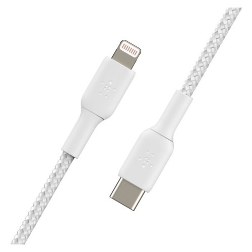 Дата кабель Belkin USB-С - Lightning  2 м, white (CAA004BT2MWH) фото №3