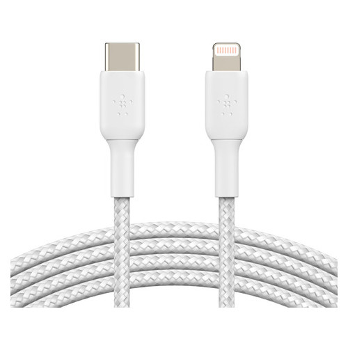 Дата кабель Belkin USB-С - Lightning  2 м, white (CAA004BT2MWH) фото №1