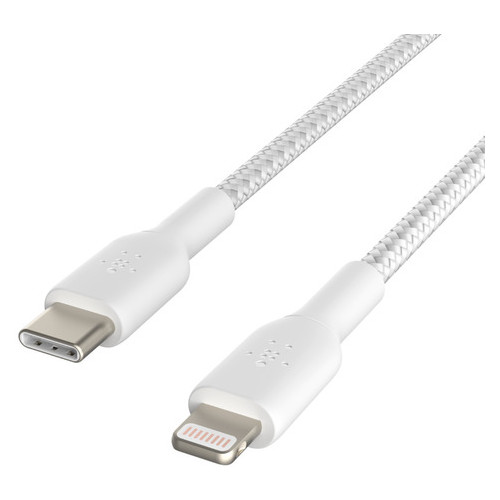 Дата кабель Belkin USB-С - Lightning  2 м, white (CAA004BT2MWH) фото №2