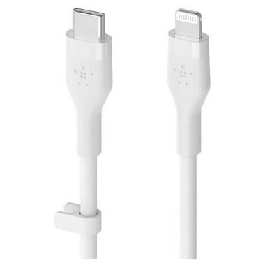 Дата кабель Belkin Boost Charge Flex Lightning - USB Type-C, 1 м White (CAA009bt1MWH) OEM фото №1
