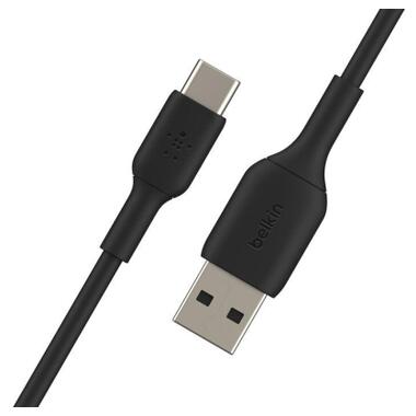 Дата кабель USB 2.0 AM to USB-C 0.15m 15W PVC black Belkin (CAB001BT0MBK) фото №4
