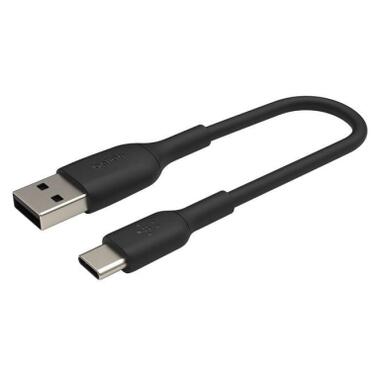 Дата кабель USB 2.0 AM to USB-C 0.15m 15W PVC black Belkin (CAB001BT0MBK) фото №6
