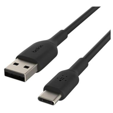 Дата кабель USB 2.0 AM to USB-C 0.15m 15W PVC black Belkin (CAB001BT0MBK) фото №5