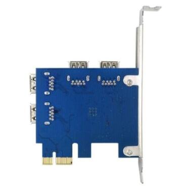Райзер Dynamode PCI-E x1 to 16x 4 PCI-E USB 3.0 (RX-riser-card-PCI-E-1-to-4) фото №2