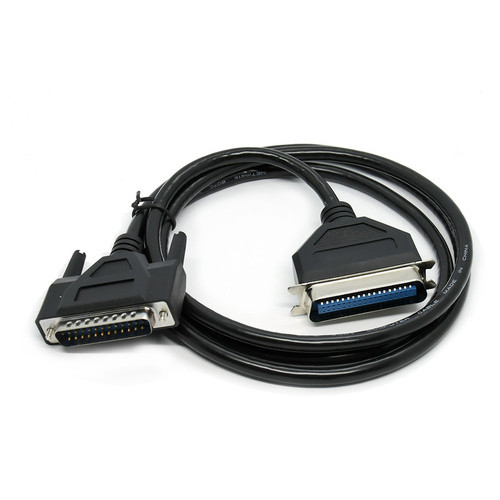 Інтерфейсний кабель для принтера LPT 1.5m, чорний (DB25/CN36) фото №1