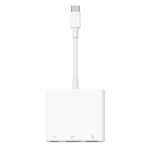 Мультипортовий адаптер Apple USB Type-C - HDMI - USB - USB Type-C білий (MUF82) фото №1