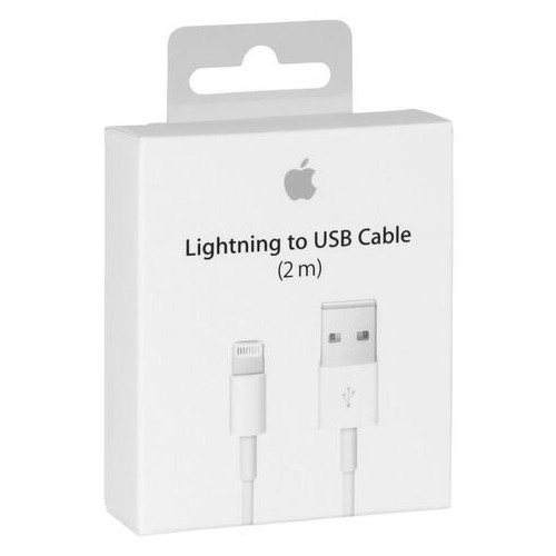 Дата кабель Original Lightning - USB 2 м білий (MD819) (ARM47620) фото №1