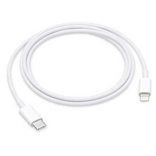Дата кабель Apple USB Type-C - Lightning 1 м білий (MM0A3) фото №1