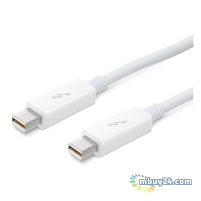 Дата кабель Apple Thunderbolt - Thunderbolt 0.5 м білий (MD862ZM/A) фото №2