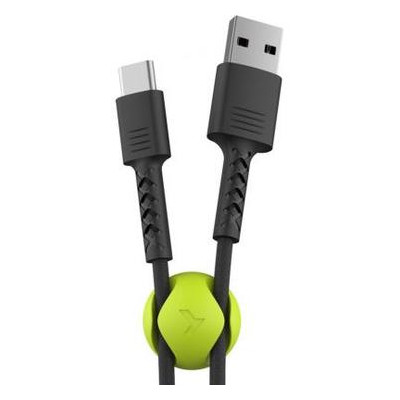 Дата-кабель USB Pixus 2.0 AM to Type-C 1.0m Soft Black (4897058530919) фото №1