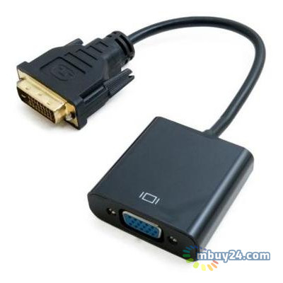 Перехідник ExtraDigital DVI-D Dual Link (Male)-VGA (Female), 0.15 m (KBV1685) фото №1