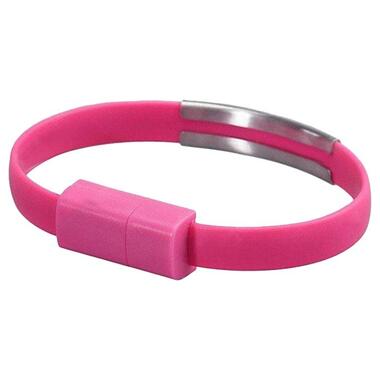 Дата кабель USB 2.0 AM to Type-C 0.18m pink EXTRADIGITAL (KBU1780) фото №1