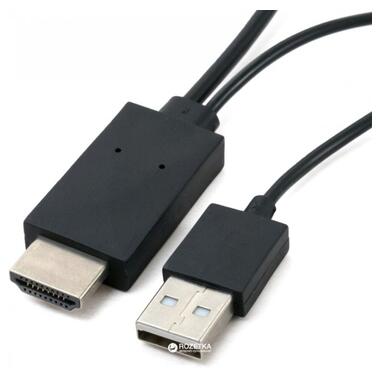 Переходник MHL, microUSB (5pin) M, USB M-HDMI AM (1.8m) EXTRADIGITAL (KBV1683) фото №2
