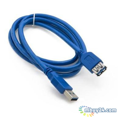 Дата кабель Extradigital USB 3.0 AM - AF 28 AWG, Super Speed 1.5 м синій (KBU1632) фото №3
