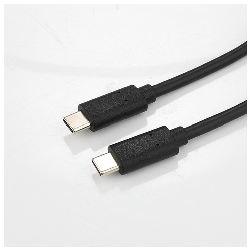 Кабель USB-C to C Soshine 1m, USB 3.1 Gen1 (5Gbps), 60W, Black фото №2
