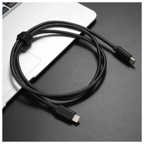 Кабель USB-C to C Soshine 1m, USB 3.1 Gen1 (5Gbps), 60W, Black фото №6