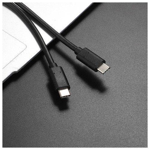 Кабель USB-C to C Soshine 1m, USB 3.1 Gen1 (5Gbps), 60W, Black фото №4
