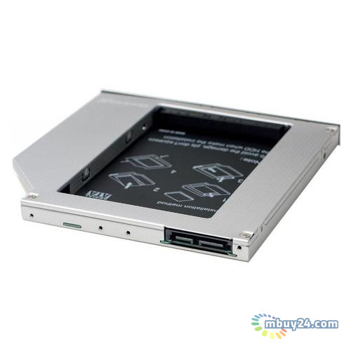 Адаптер Grand-X для підключення HDD 2.5 у відсік ноутбука SATA/SATAIII Slim 9.5мм (HDC-24N) фото №2