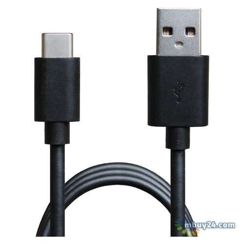 Кабель Grand-X USB-USB Type-C 1м Black (TPC-01) фото №1
