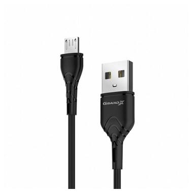 Дата кабель USB 2.0 AM to Micro 5P 1.0m Grand-X (PM-03B) фото №1