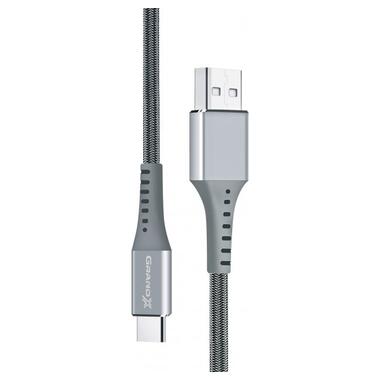 Дата кабель USB 2.0 AM to Type-C 1.2m Grey Grand-X (FC-12G) фото №1