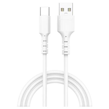 Дата кабель USB 2.0 AM to USB-C 1.0m 3A white Grand-X (PC-05W) фото №1