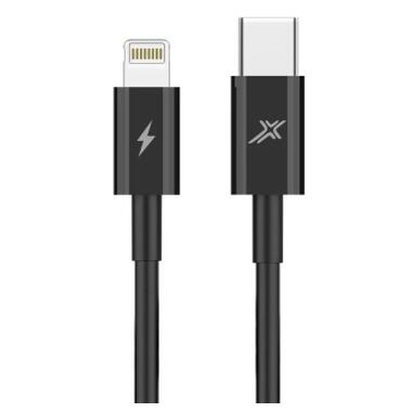 Дата кабель USB-C to Lightning 1.0m 60W black Grand-X (CL-08B) фото №1