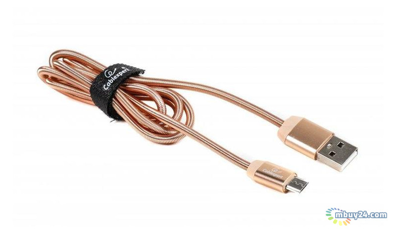 Дата кабель Cablexpert Micro USB - USB 1 м золотистий (CCPB-M-USB-08G) (226322) фото №2