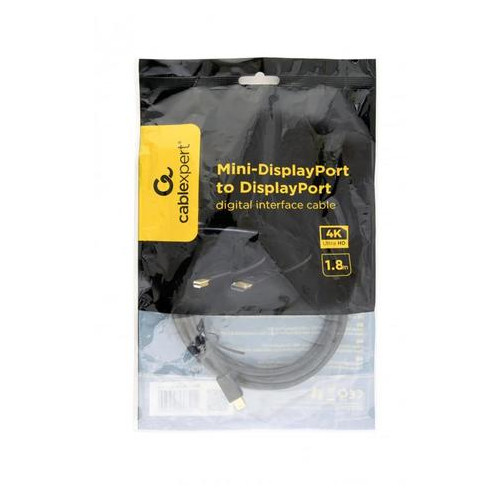 Кабель Cablexpert Mini DisplayPort - DisplayPort 1.8 м чорний (CCP-mDP2-6) фото №2