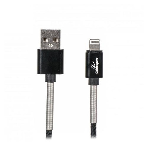 Кабель Cablexpert USB 2.0 A - Lightning 2.4 А 1 м чорний (CCPB-L-USB-06BK) фото №1
