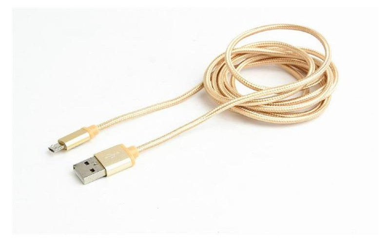 Кабель Cablexpert USB 2.0 A - Micro USB 1.8 м золотистий (CCB-mUSB2B-AMBM-6-G) фото №1
