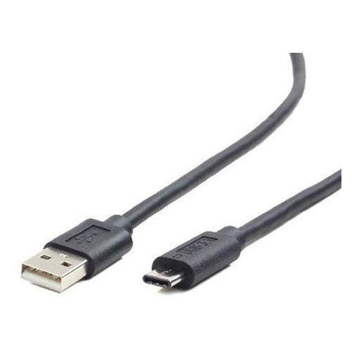 Кабель Cablexpert USB 2.0 type A - USB type C 1.8 м чорний (CCP-USB2-AMCM-6) фото №1